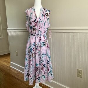 Romantic flowy lavender dress with separate slip dress liner